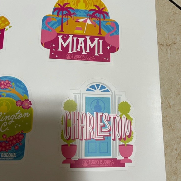 Limited Edition Funky Buddha Seltzer Summer 2021 6 stickers - Picture 3 of 6